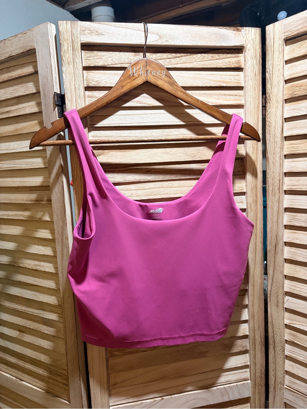 Avia Fuchsia Pink Crop Tank Top